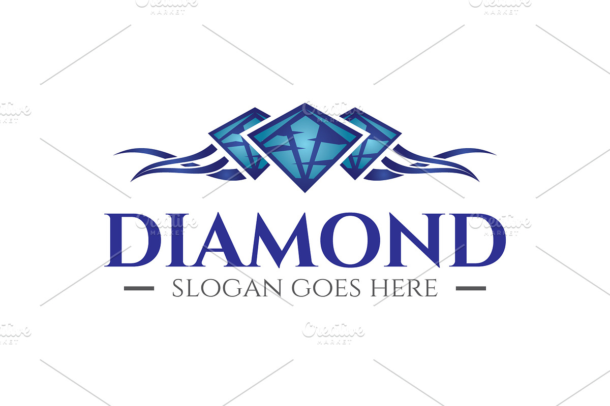 Diamond Logo Template, a Branding & Logo Template by mesuka (Photo 2 of 2)