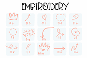 Embroidery | Symbols Fonts, a Symbol Font by Sirinart (Thumbnail 3 of 13)
