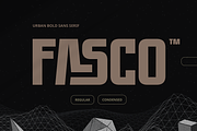 Fasco Typeface, a Sans Serif Font by Grontype (Thumbnail 1 of 8)