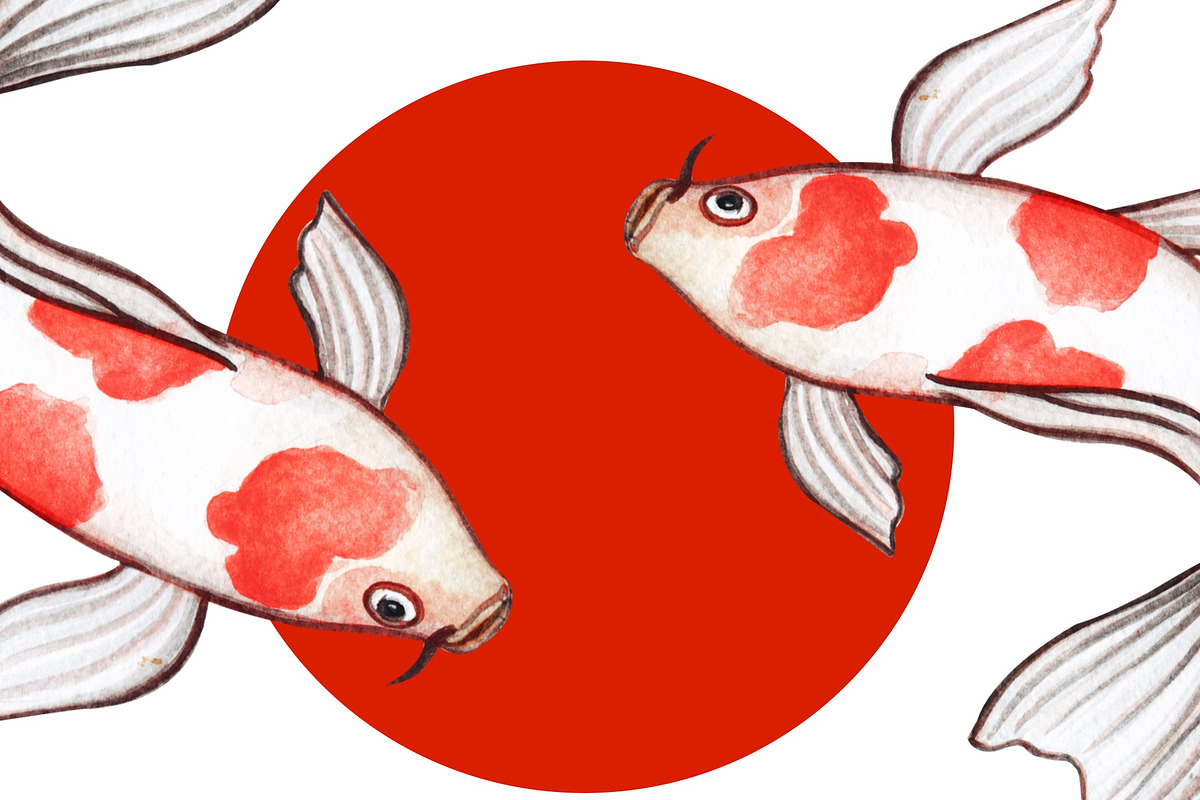 Japan Travel Watercolor cliparts, an Illustration by Whimseez (Photo 2 of 3)