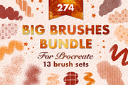 Big Procreate Brushes Bundle, a Brush Add-On by Moon House Shop (Thumbnail 1 of 60)
