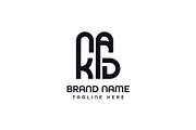 Letter NAKD Logo Design Vector, a Branding & Logo Template by Abir Hossain Waffi (Thumbnail 3 of 4)