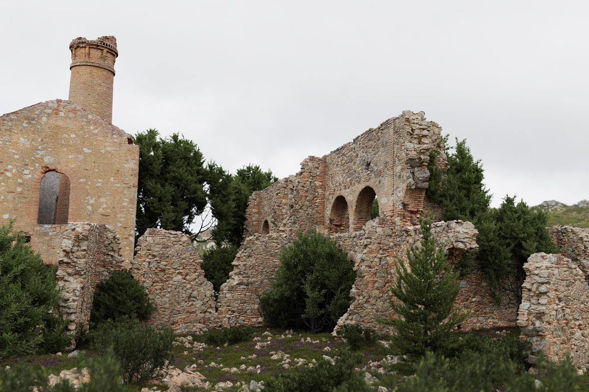 Modular Brick Stone Ruin Pbr Scan, an Environmental 3D Model by Pers_Scan_Collection (Photo 2 of 14)
