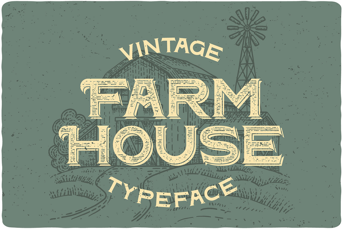 Farm House Typeface preview 3