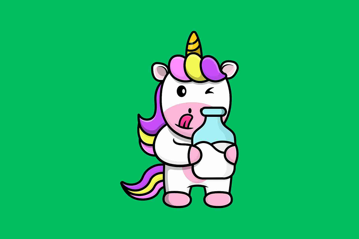 Cute Unicorn Cartoon Vector Icons, an Animal Illustration by Artstorystudio (Photo 4 of 5)
