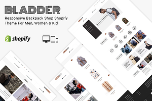 Bladder Backpack Shop Shopify Theme