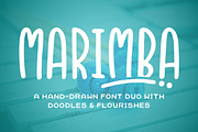 Marimba Font Duo, a Sans Serif Font by Denise Chandler (Thumbnail 1 of 7)