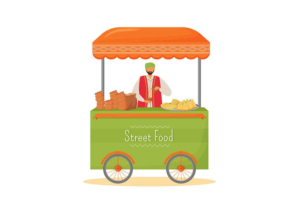 Indian cuisine cartoon illustrations, a Food Illustration by IMG visuals characters (Photo 14 of 28)