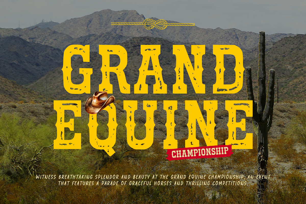 Cowboy Outlaw - Western Font, a Serif Font by Sronstudio (Photo 12 of 15)