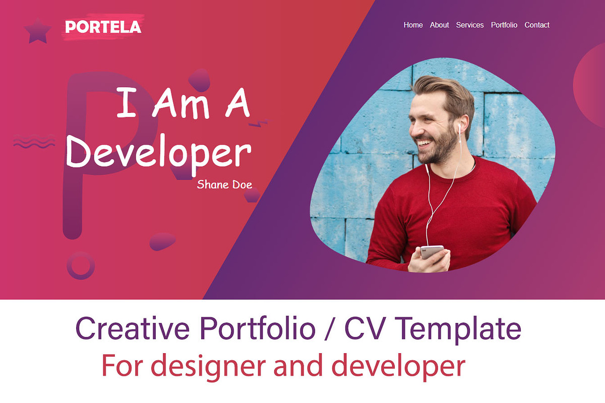 Portela Creative Portfolio Template, a Bootstrap Template by Vishal Neswankar