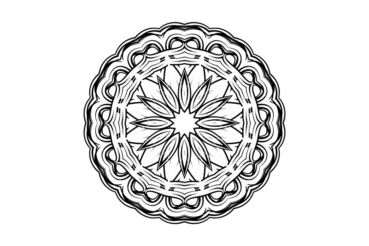 Decorative Mandala Digital Art Pack, a Decorative Illustration by NJ Himel (Photo 15 of 101)