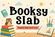 Booksy Slab, a Slab Serif Font by Wow Magic (Thumbnail 1 of 5)