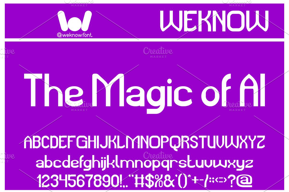 Magic Word font, a Sans Serif Font by weknow (Photo 3 of 8)