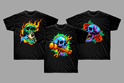 Streetwear Skull Illustration Bundle, an Object Illustration by METI (Thumbnail 6 of 6)