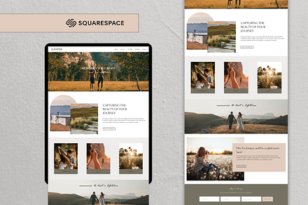 Squarespace Photographer Website, a Squarespace Template by Breah Designs