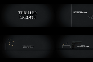 Thriller Credits Project for Pr Pro, a Branding & Logo Template by FlashFXbox
