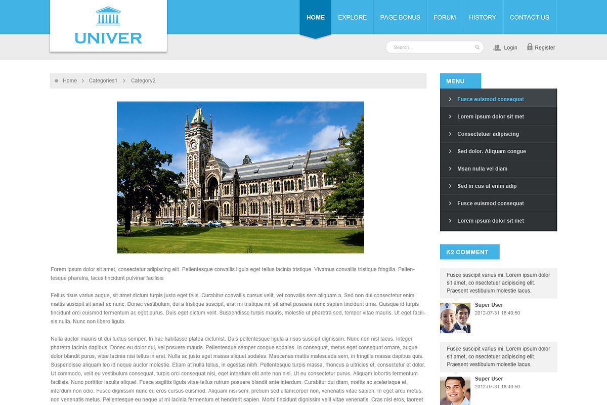 SJ Univer -Nice Educational Template, a Websites & App Template by YouTech (Photo 2 of 5)