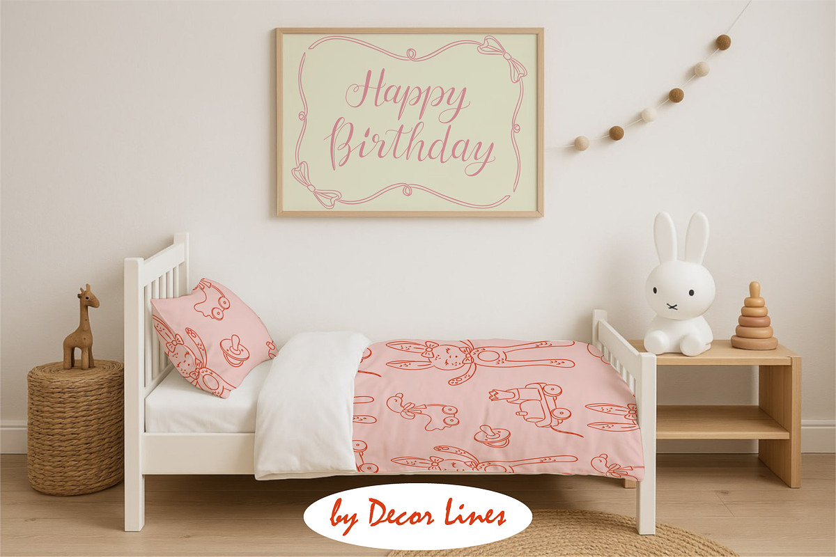 Baby Bows Shower, a Decorative Illustration by Decor Lines (Photo 3 of 16)