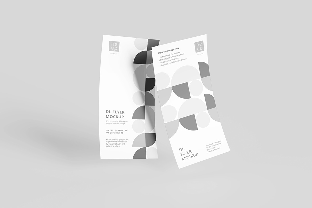 DL Flyer Mockup, a Product Mockup by Indah