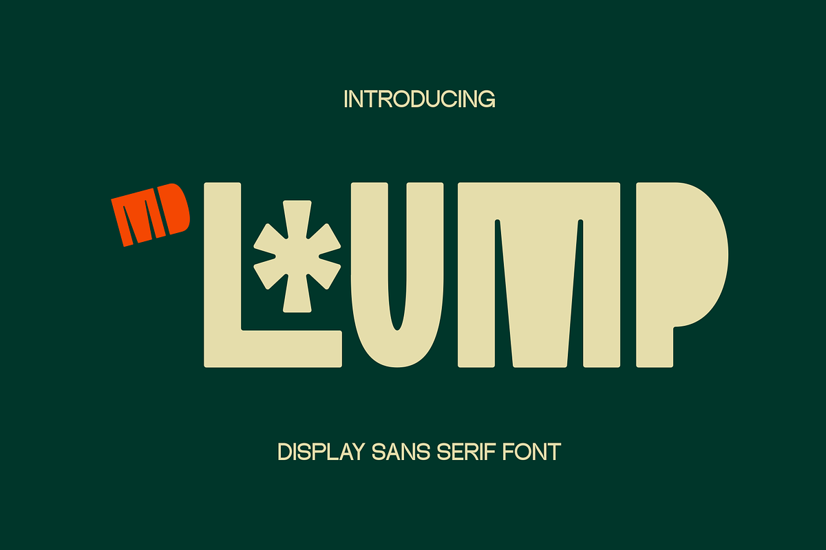 Md Lump, a Sans Serif Font by Marvadesign
