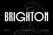 Brighton – Modern Display Typeface, a Sans Serif Font by Webhance Studio (Thumbnail 1 of 13)