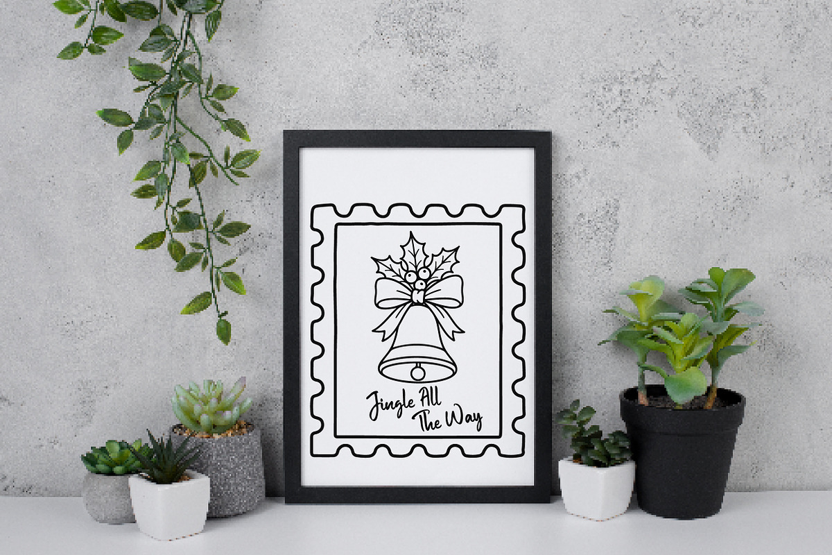 Christmas Bell Stamp PNG, an Illustration by Daily.Designs (Photo 6 of 6)