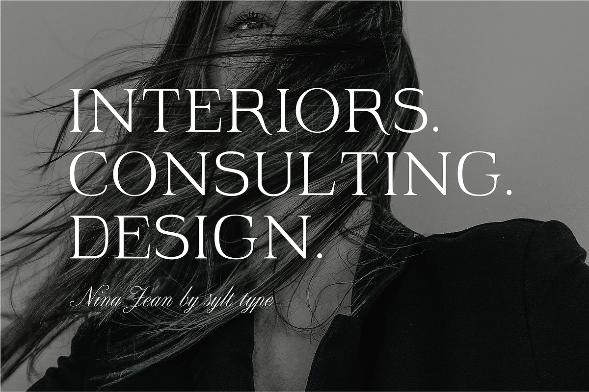 Nina Jean Display Font, a Serif Font by Sylt Type (Photo 4 of 5)