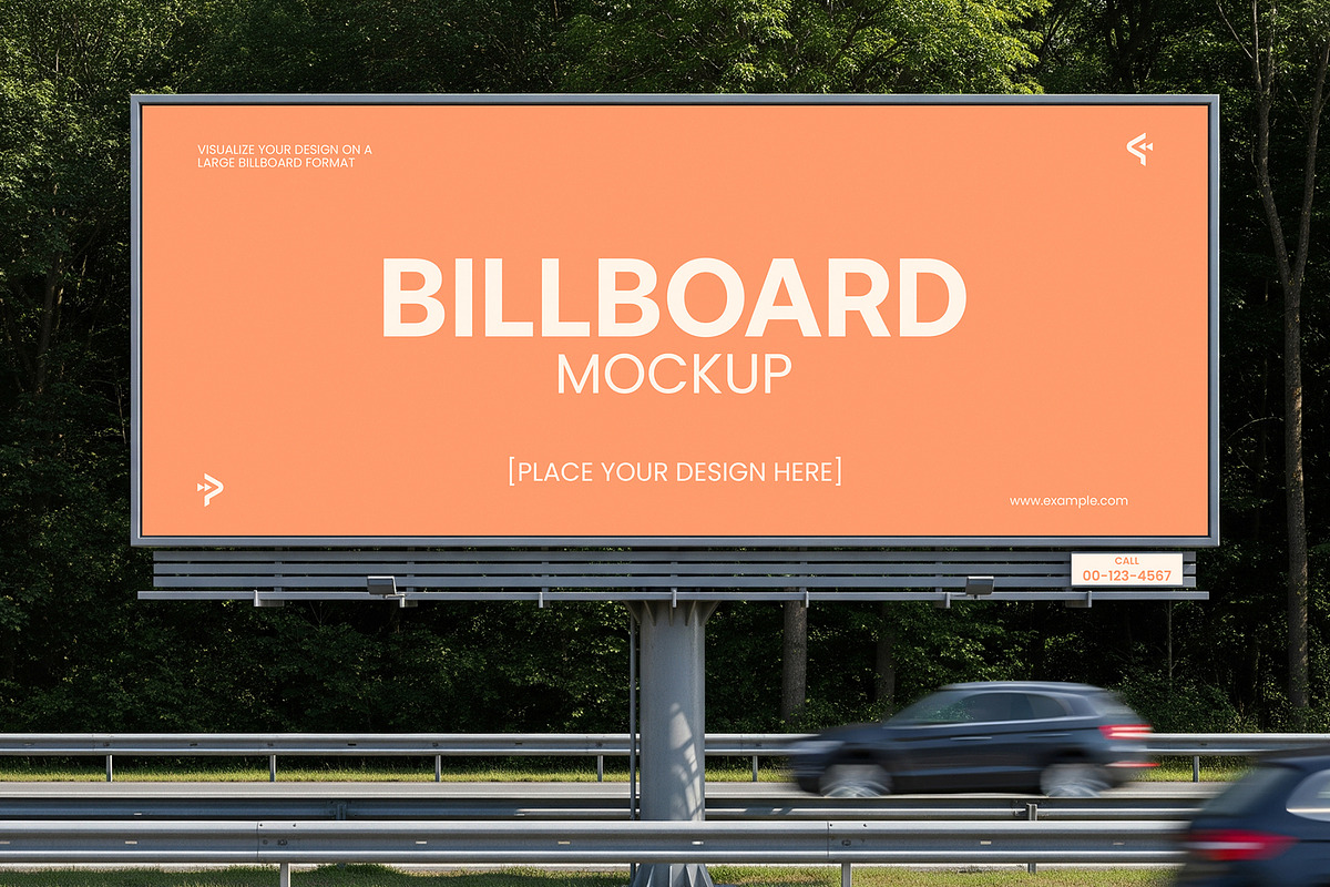 Street Billboard Mockup Template, an Advertising Mockup by graphypix (Photo 1 of 4)