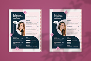 Floral Pink - Resume, a Resume Template by StreaksideStd