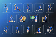 Football Women 3D Character Pack, a Characters & Person 3D Model by Haps Space (Thumbnail 4 of 4)