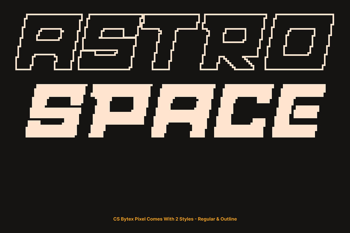 CS Bytex Pixel, a Sans Serif Font by Craft Supply Co. (Photo 3 of 8)