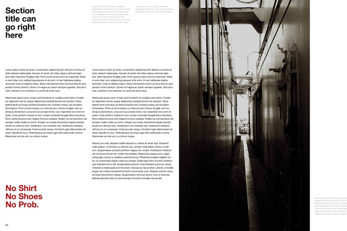 Swiss Minimal InDesign Magazine, a Magazine Template by Cardeo (Photo 5 of 5)