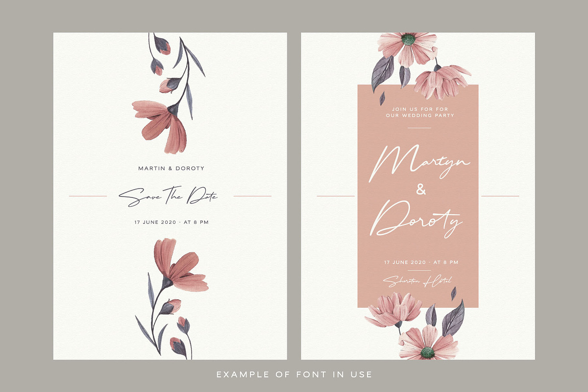 Malibu Sunset - A Beautiful Font Duo, a Script Font by Craft Supply Co. (Photo 7 of 10)