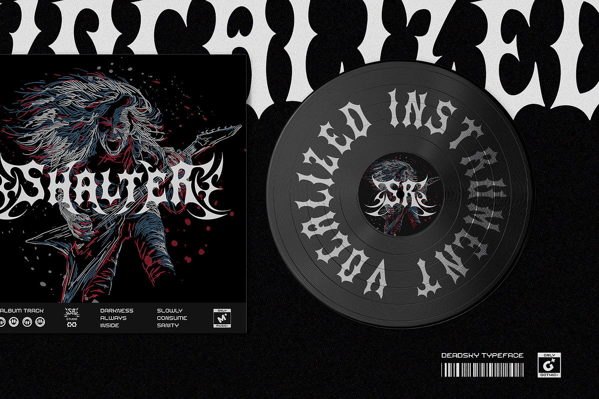Dead Sky Darkletter Typeface, a Blackletter Font by alit design (Photo 12 of 17)