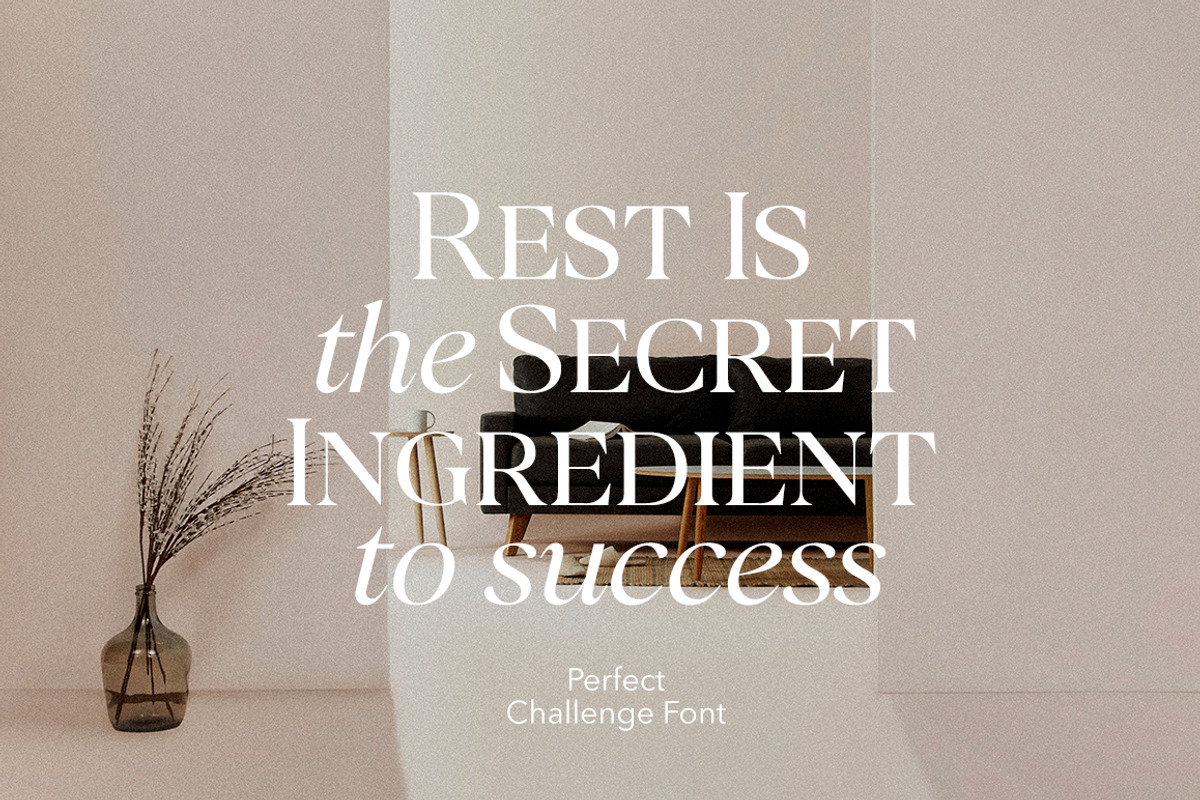 Perfect Challenge Serif Family, a Serif Font by Mulkan Nazir (Photo 11 of 22)