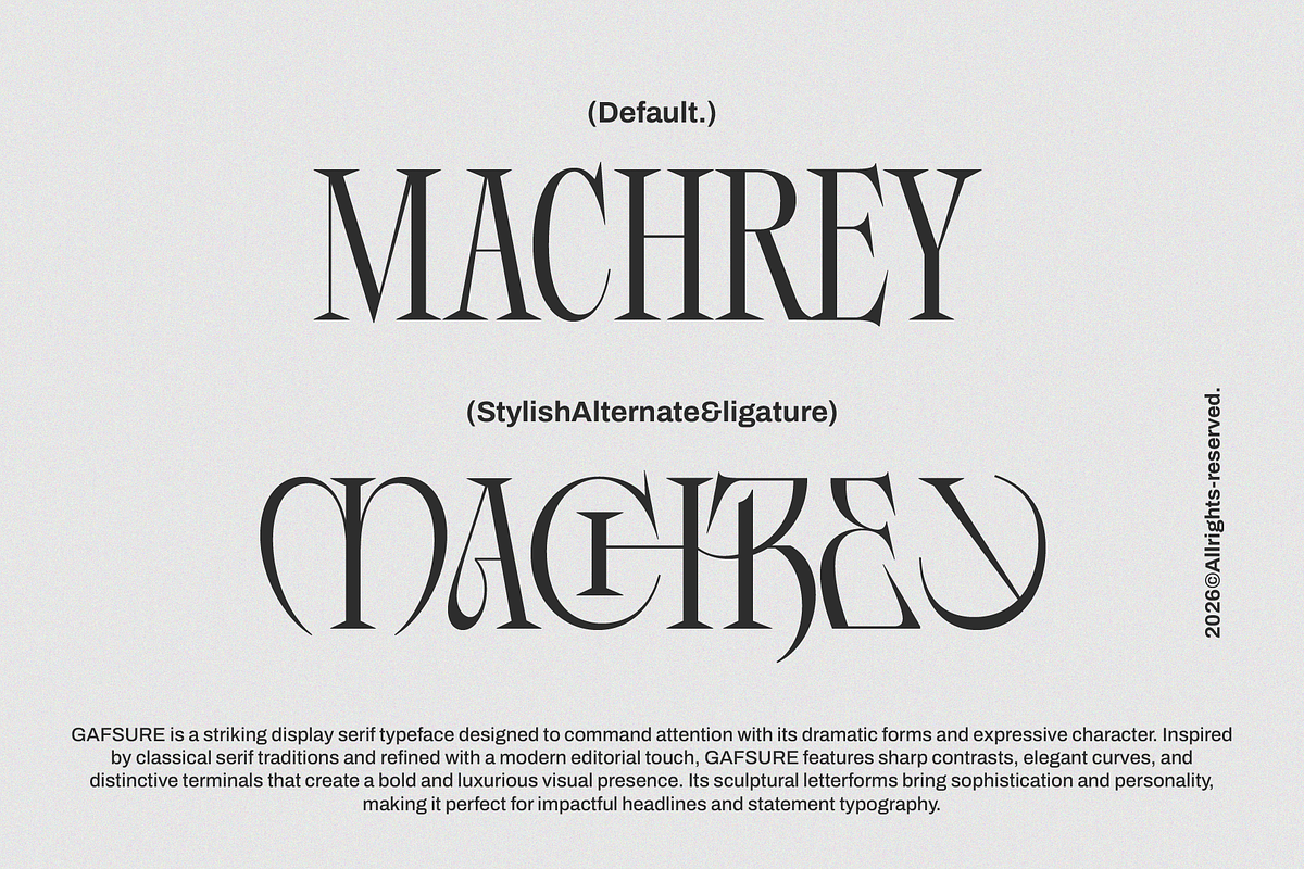 Gafsure | Modern Serif, a Serif Font by Jolicia Type (Photo 6 of 15)