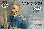VanGogh Paint Photoshop Brush Bundle, a Brush Add-On by Photohacklovers (Thumbnail 1 of 9)