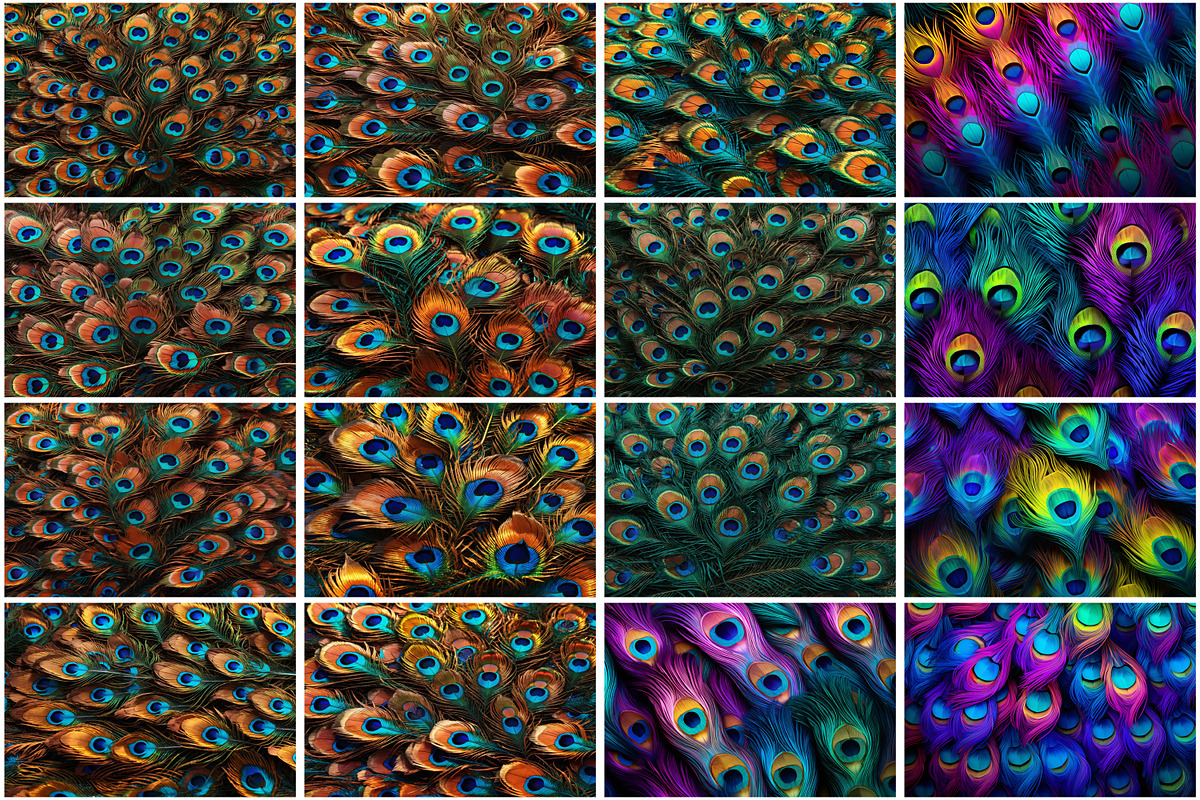 Peacock Feather Background, a Texture Graphic by Forhadx5 (Photo 5 of 5)