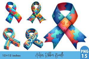 Autism Ribbon PNG., a Graphic by CitraGraphics