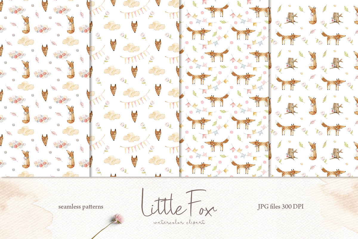 Little Fox Collection, an Animal Illustration by svetsum (Photo 7 of 9)
