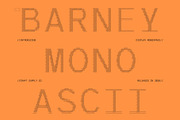 CS Barney Mono Ascii, a Sans Serif Font by Craft Supply Co. (Thumbnail 1 of 8)