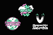 Chunky Hippie Display Font, a Font by Oui Studio (Thumbnail 9 of 10)