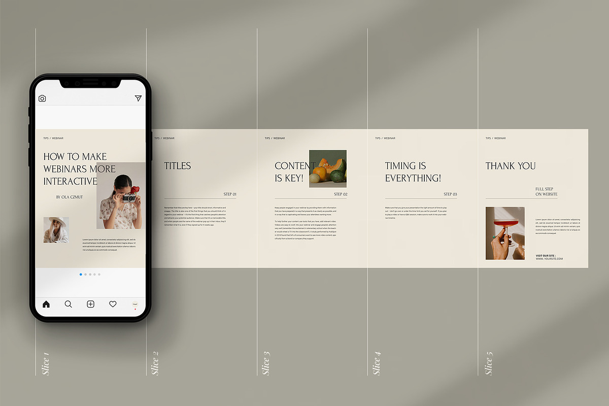 Influencer Instagram Pack | PS CANVA, a Social Media Template by Visuel Colonie® (Photo 5 of 18)
