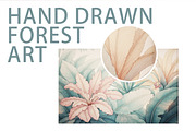 Abstract Forest Art Wallpaper Set, an Illustration by fei long (Thumbnail 4 of 10)