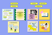 Retro Canva Instagram Booster Pack, a Social Media Template by Guavamelo Studio (Thumbnail 8 of 15)