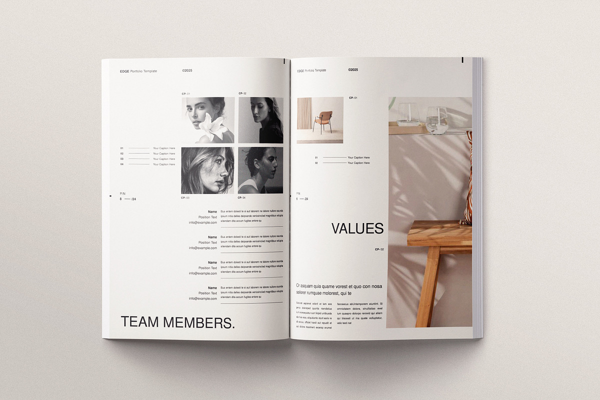Design Portfolio and Resume Template, a Brochure Template by ArtisanaAura (Photo 5 of 9)