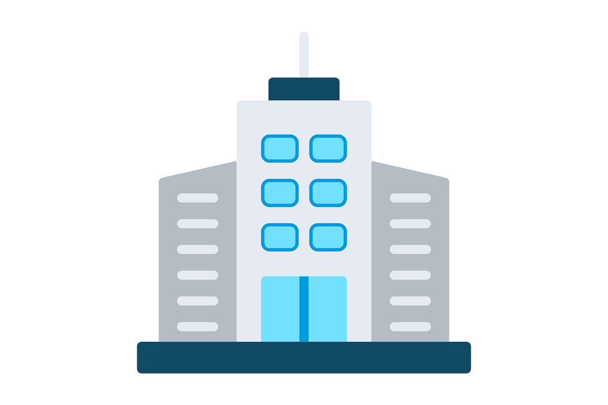 Commercial Building Flat Icon, a Duotone Icon by Pexelpy (Photo 2 of 2)