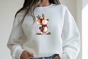 Whimsical Christmas Mouse, a Seasonal Illustration by Printable Design Store (Thumbnail 3 of 3)