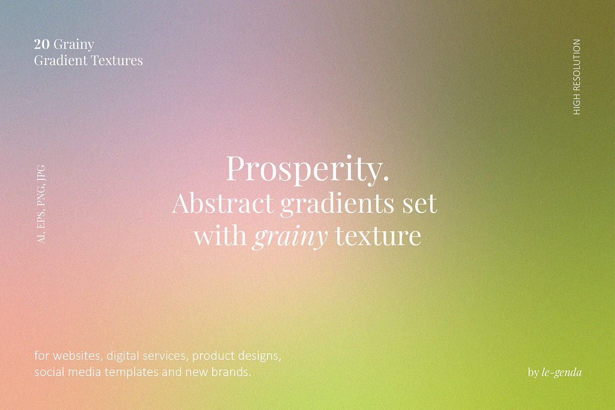 20 Prosperity Gradients Set, a Texture Graphic by le-genda (Photo 1 of 11)