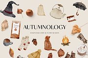 Cozy Autumn Fall Halloween Graphics, a Seasonal Illustration by Grace Noboa Illustrations (Thumbnail 4 of 7)